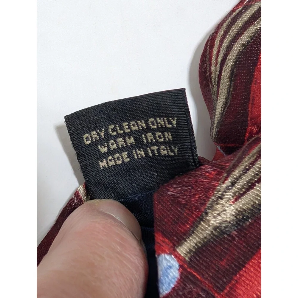 Ermenegildo Zegna 100% Silk Necktie Multicolor Floral All Over Italy‎ 57